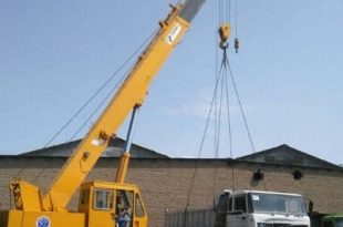 جرثقیل برای جابجایی ماشین سنگین