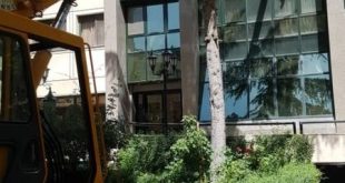 اجاره جرثقیل برای نصب شیشه
